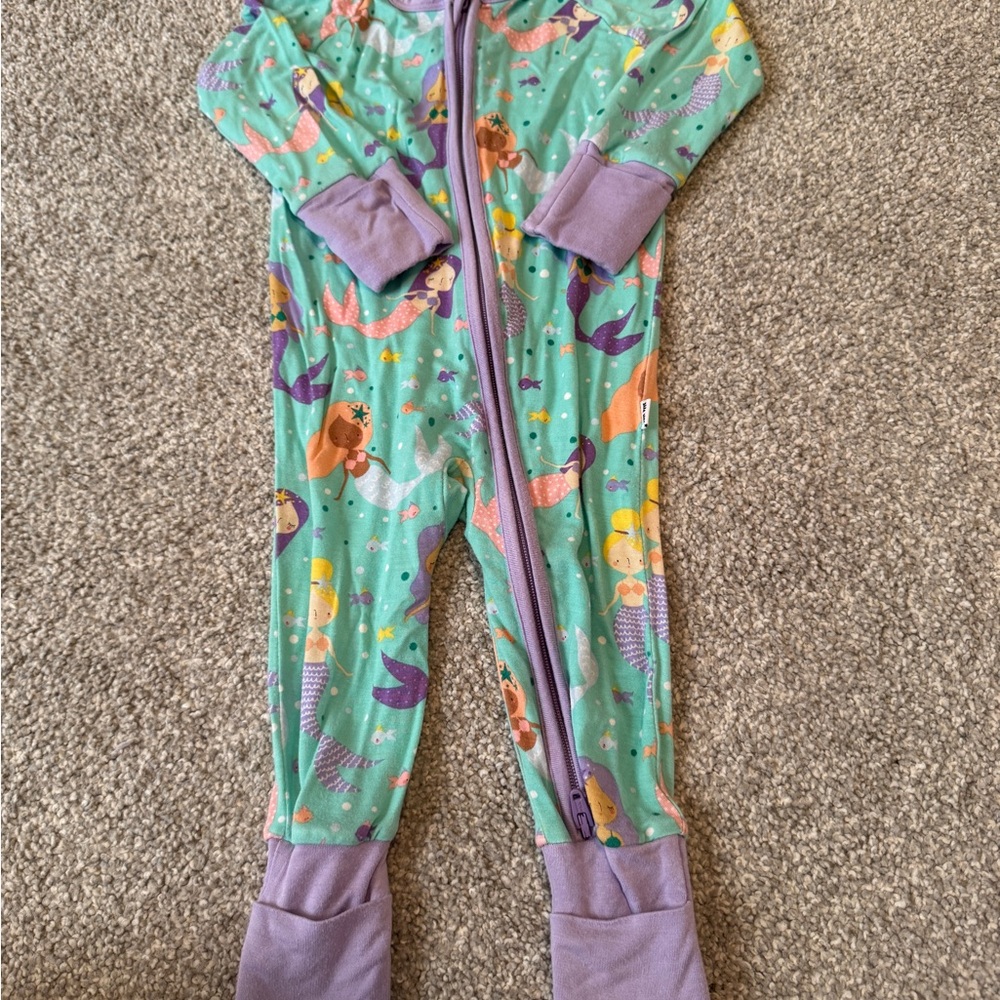 Little Sleepies Mermaid Zippy 0-3mo